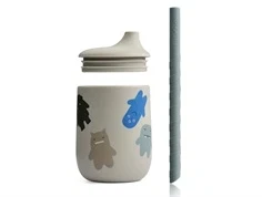 Liewood monster/mist børnekop med sugerør Ellis silikone